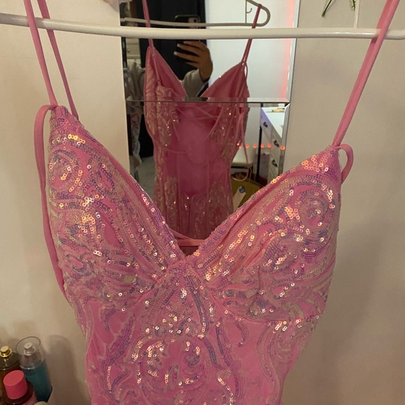 Pink Sequin Gown - Picture 5 of 5